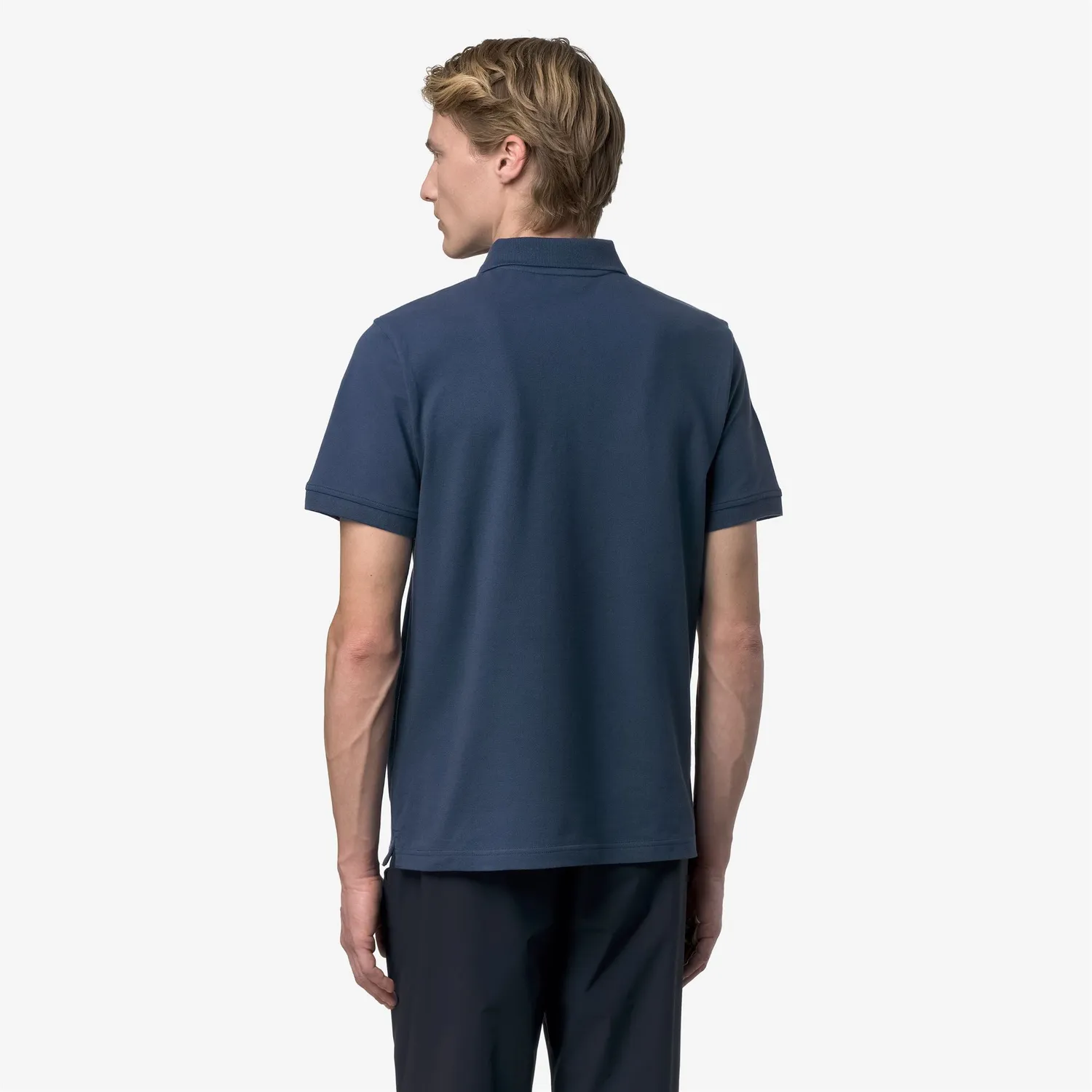 K-Way Amedee Pique Slim polo barbati Blue Insignia stretch