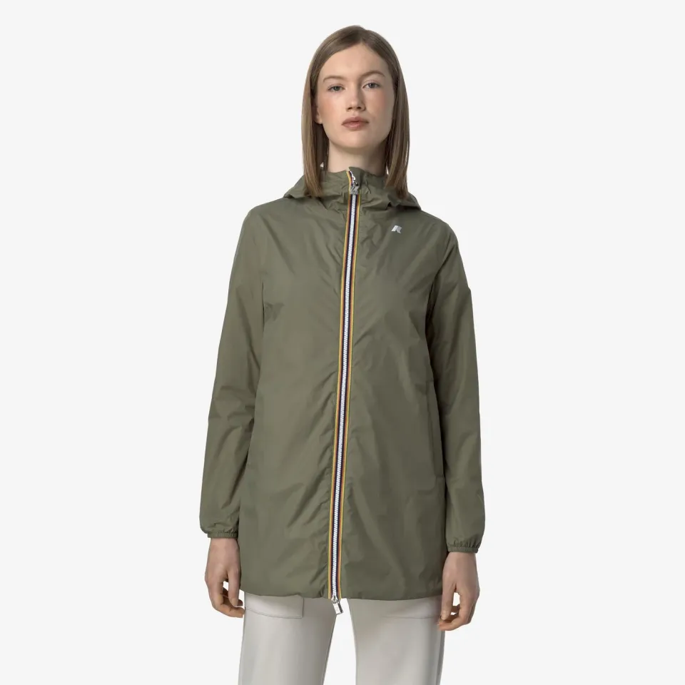 K-Way Sophie Plus.2 Double geacă damă verde-bej reversibilă