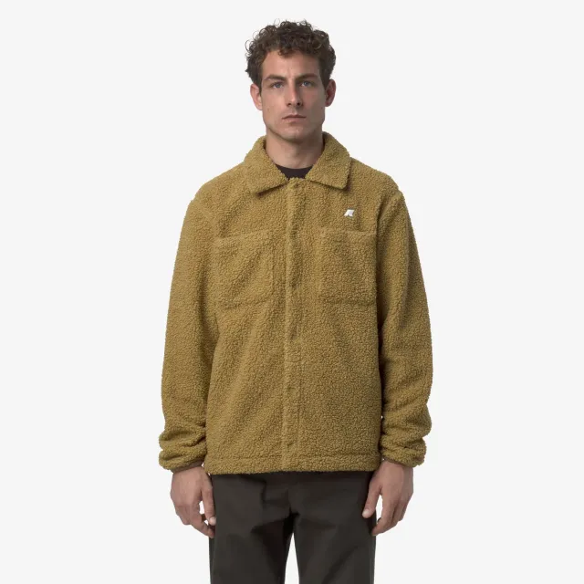K-Way Cameron Sherpa Polar barbati bej caldura medie
