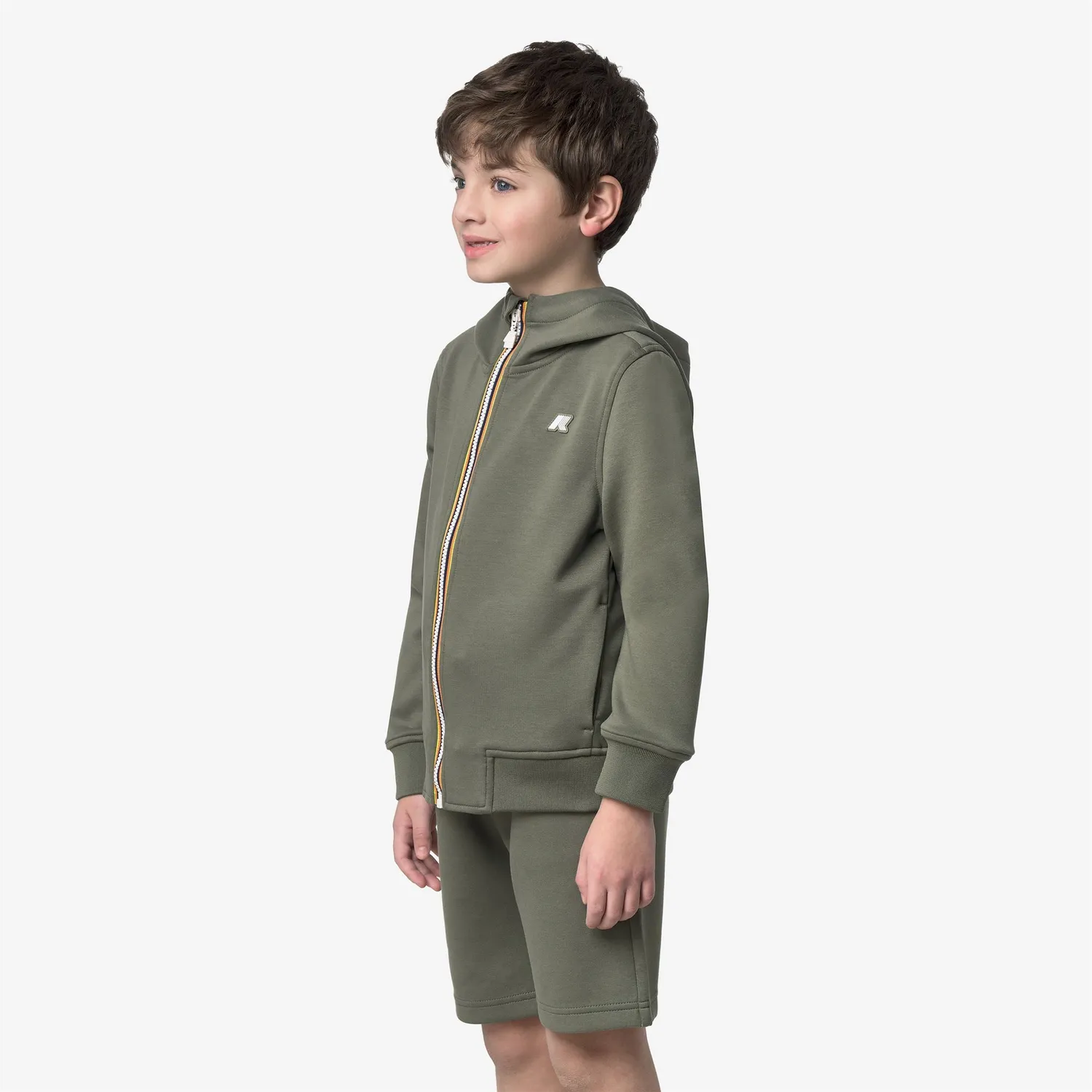 K-Way Rainer Light Spacer hanorac baieti verde lichen calduros