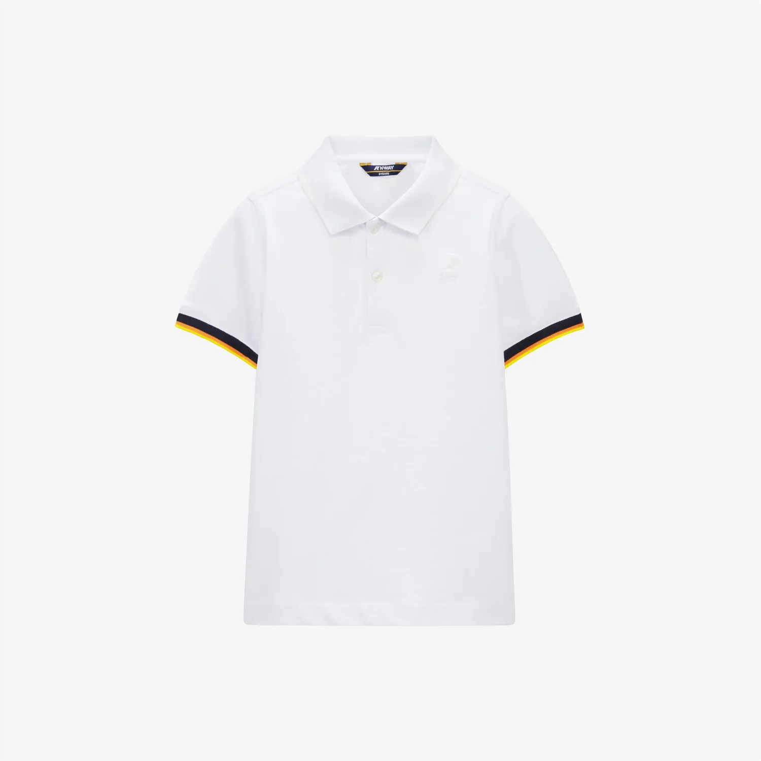 K-Way P. Vincent tricou polo baiat alb bumbac
