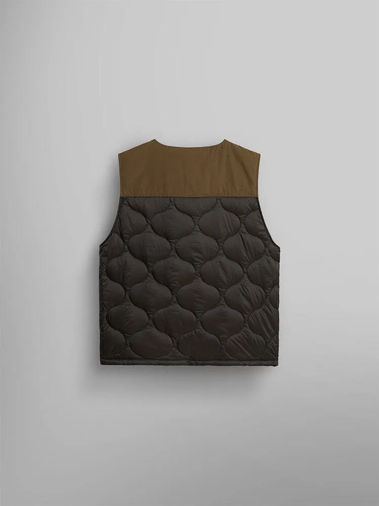 Alpha Industries Tactical vesta verde nailon matlasata