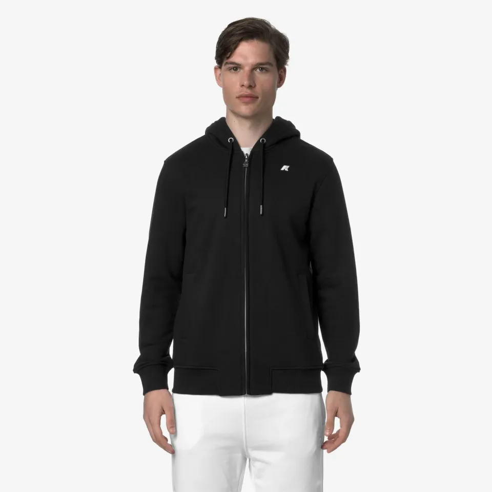 K-Way Anthony French Terry hanorac barbati negru cu gluga