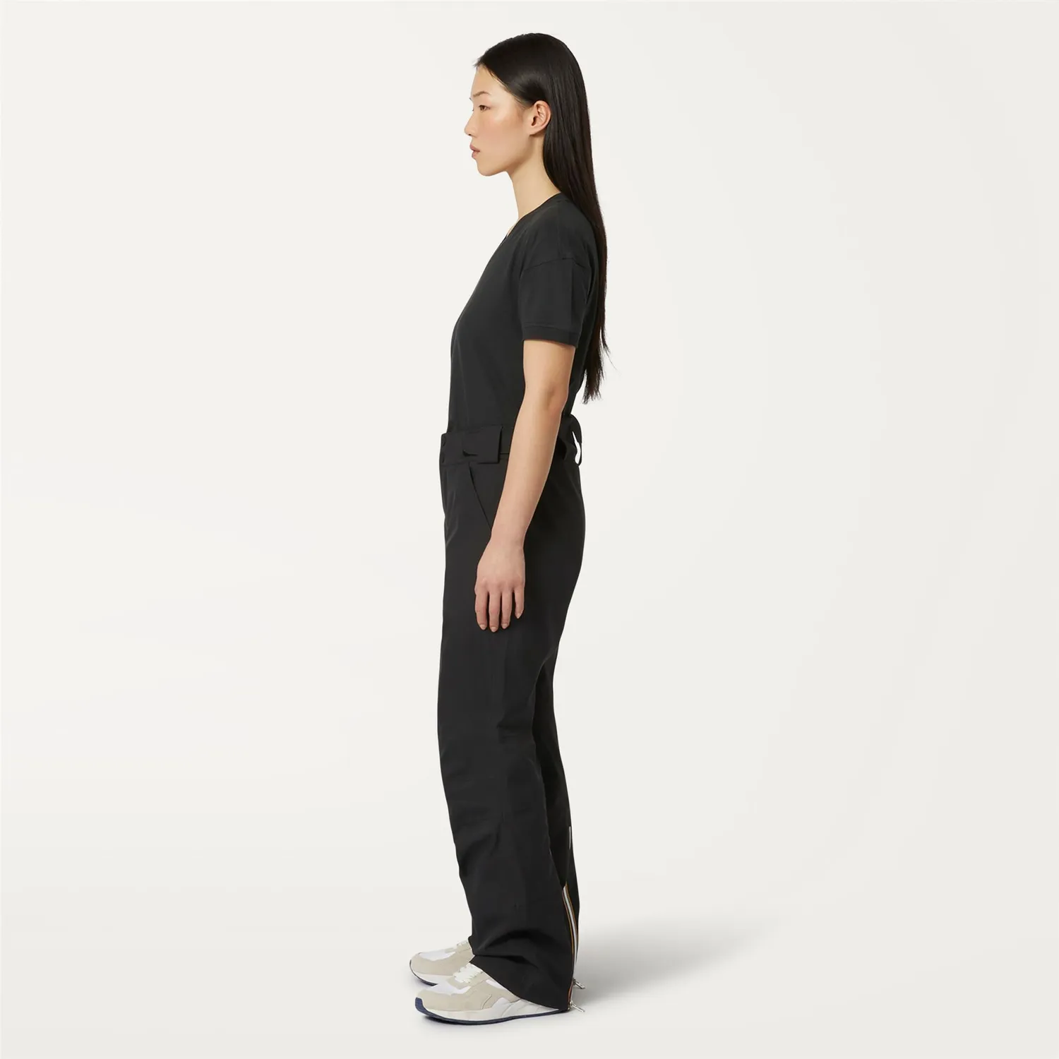 K-Way Noe K0065T0 pantaloni schi negri impermeabili