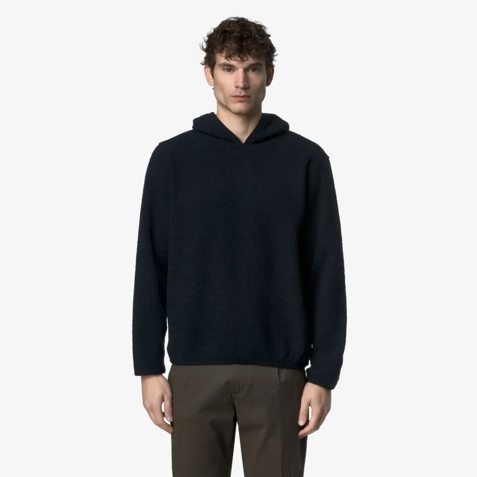 K-Way Aviron Wool Blend hanorac Blue Depth lână