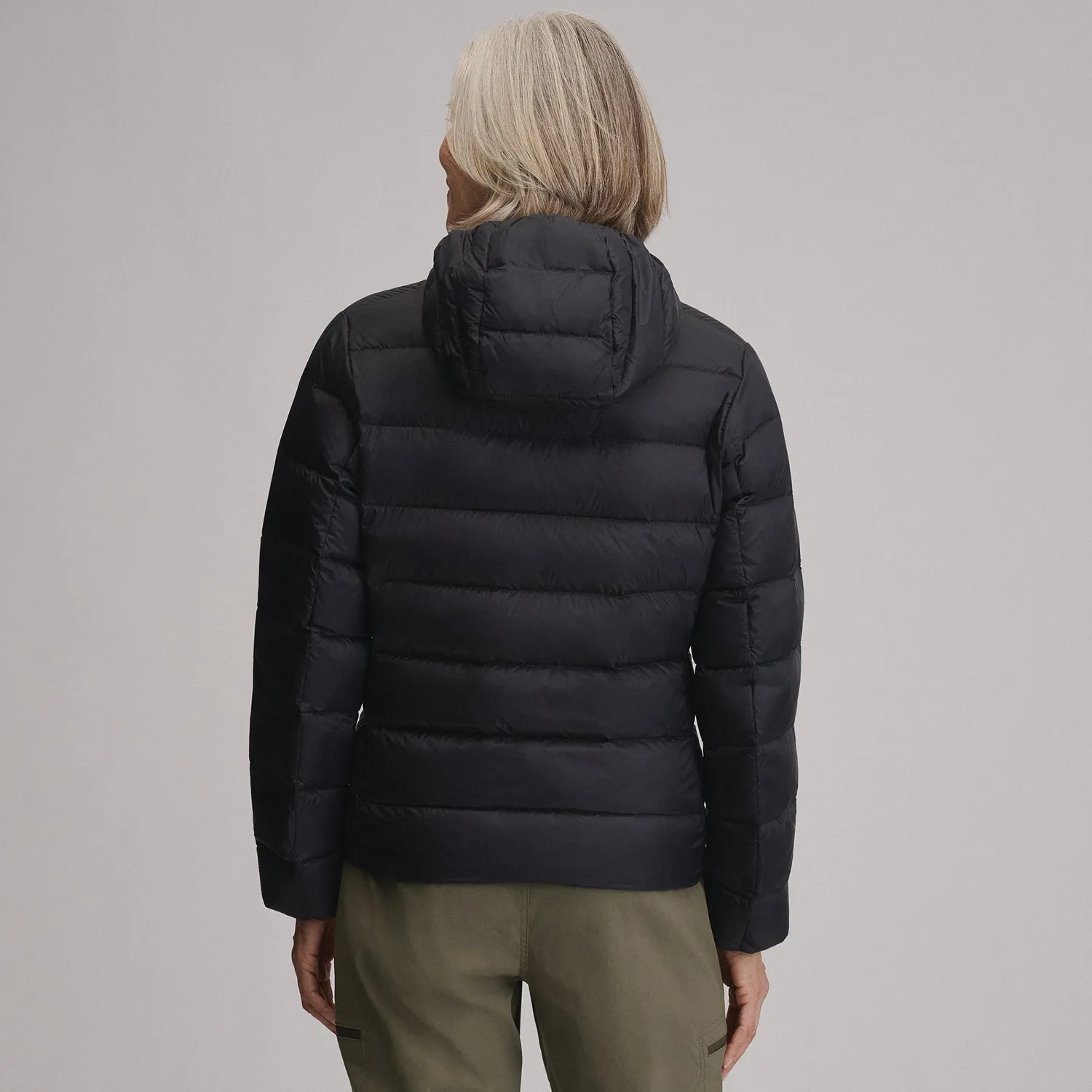 Eddie Bauer CirrusLite geacă puf damă neagră cu glugă