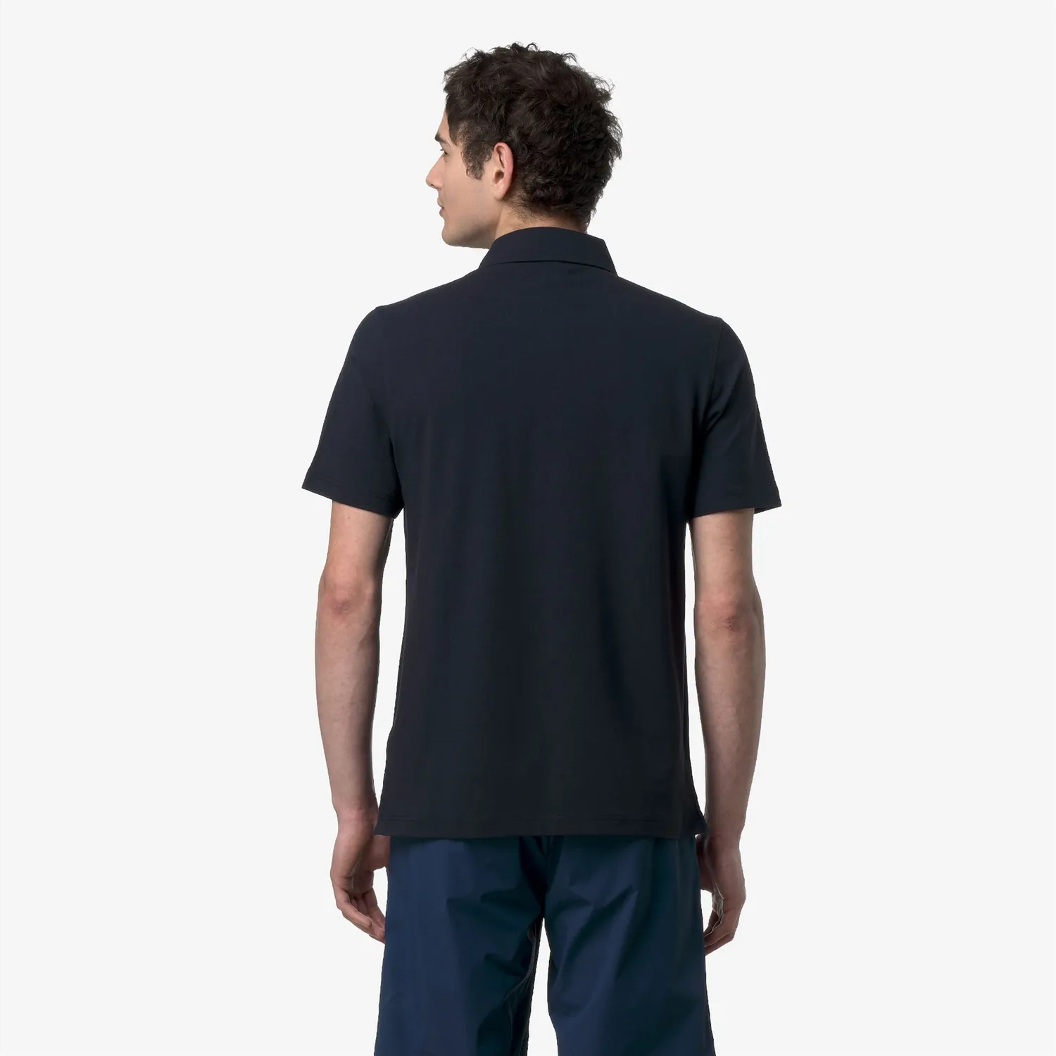 K-Way Viggo polo barbati albastru depth stretch slim