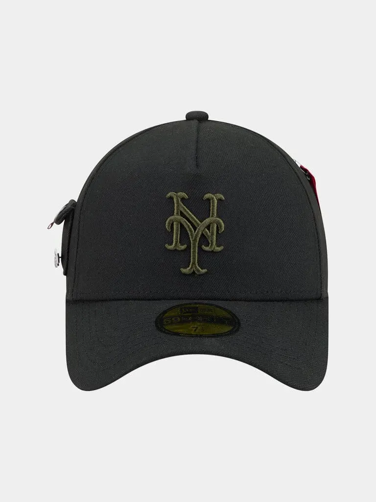 Alpha Industries Mets 59FORTY șapcă neagră fitted