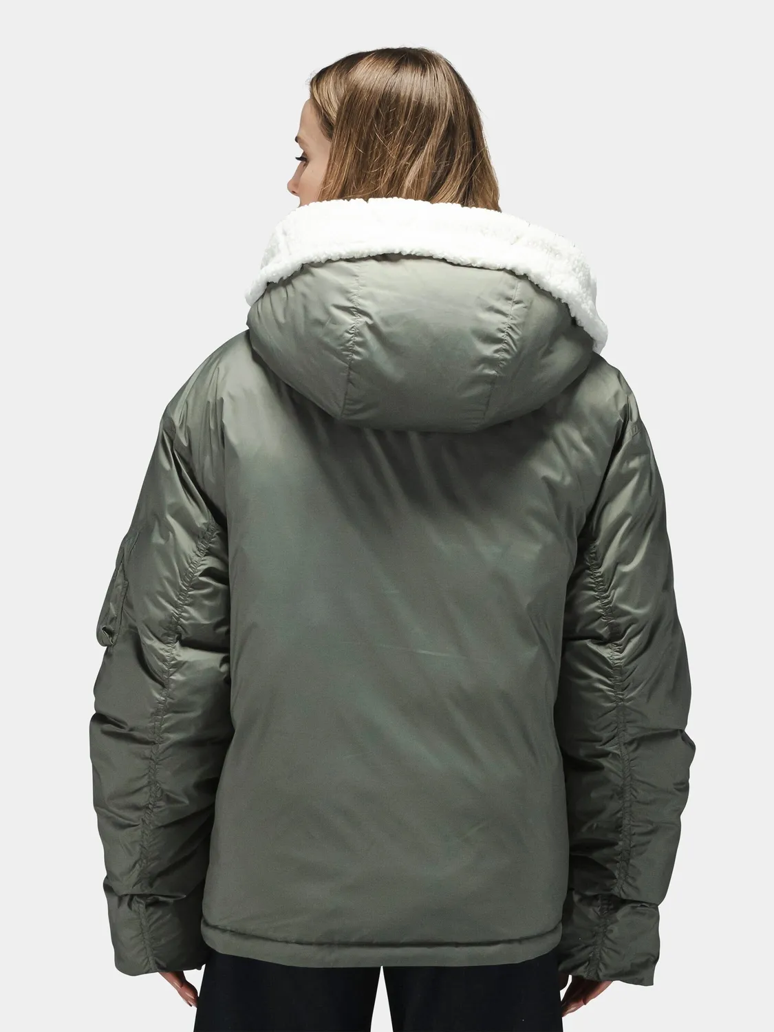 Alpha Industries Short Hybrid palton termo field gray ger extrem