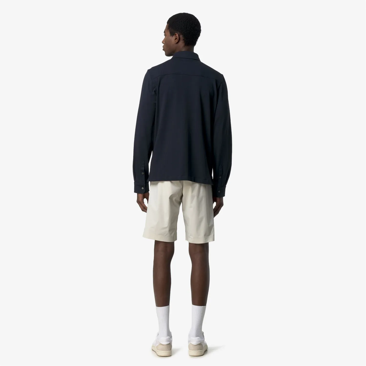 K-Way Vanoux Light Stretch Jersey camasa barbati Blue Depth slim