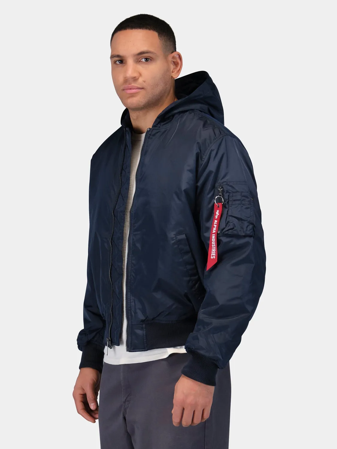 Alpha Industries MA-1 Hooded geaca bomber unisex cu gluga oxford
