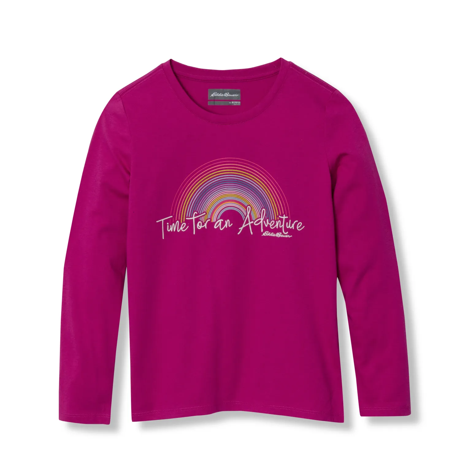 Eddie Bauer Graphic Long-Sleeve tricou fete AQUA SKY bumbac