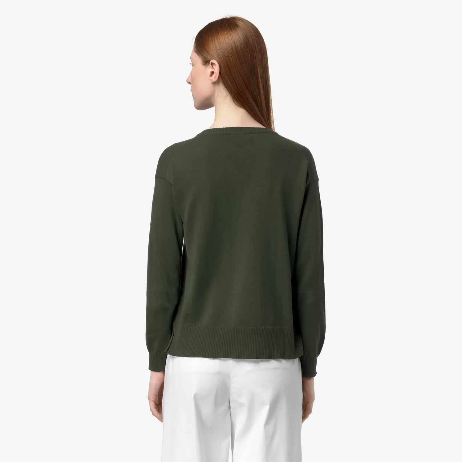 K-Way Adine Cotton PS pulover dama verde Africa bumbac