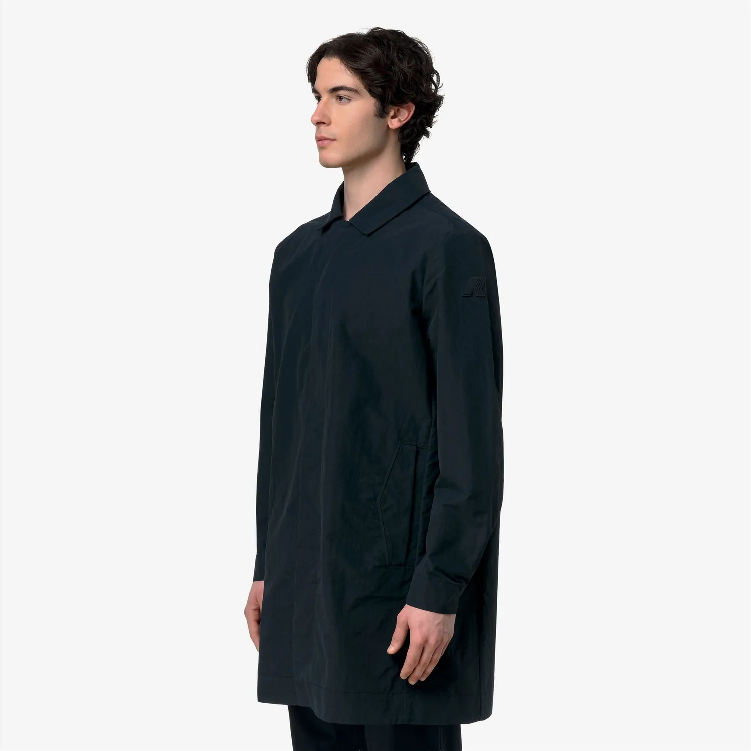 K-Way Klassic Poirol Cotton Blend palton barbati Blue Depth