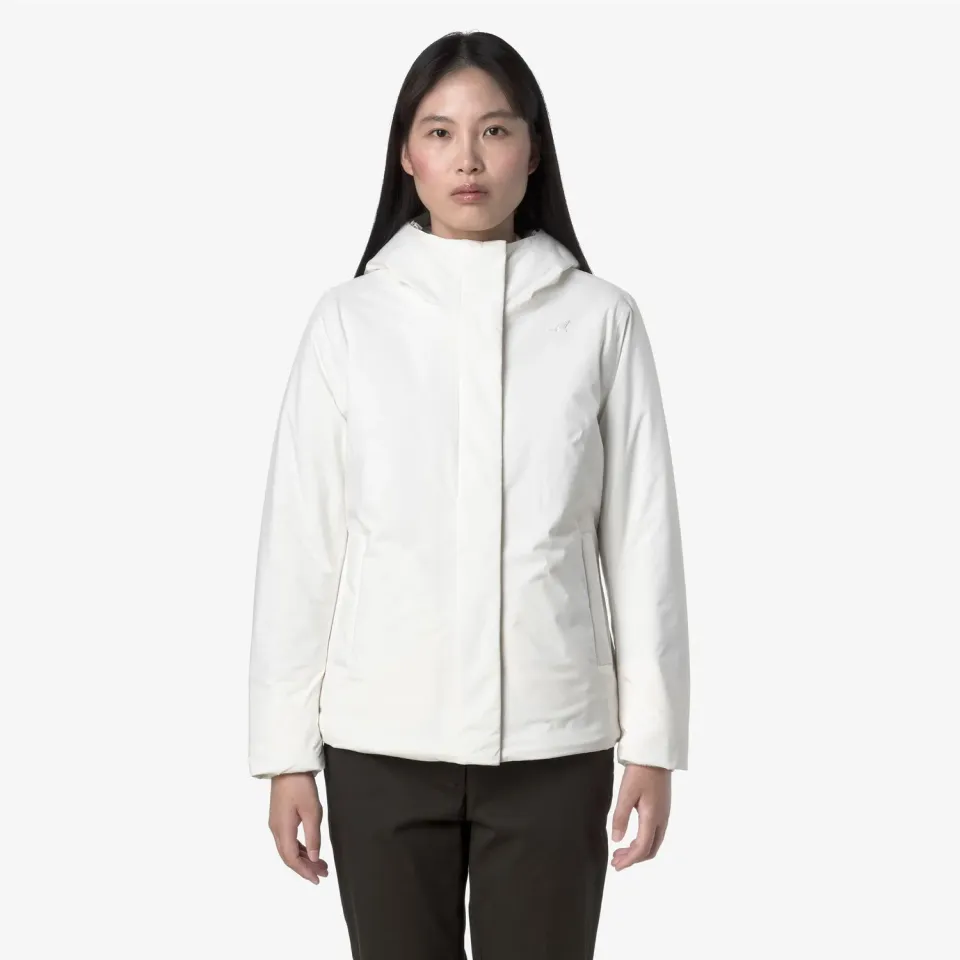 K-Way Lil Soft Touch Marmotta geaca dama alb-bej caldura medie