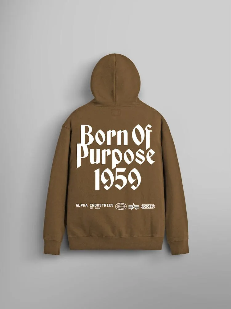 Alpha Industries Born Of Purpose hanorac negru gros