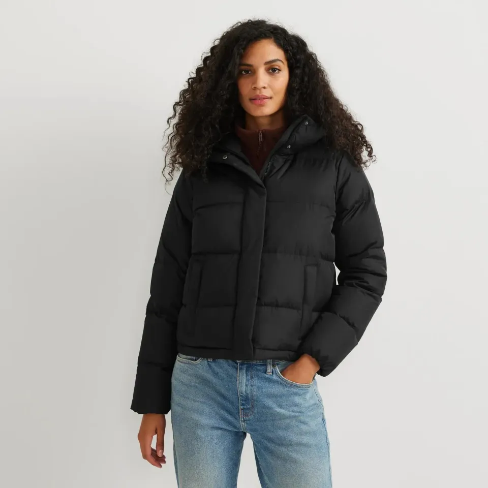 Eddie Bauer Ketchum Down Hoodie geaca puf neagra