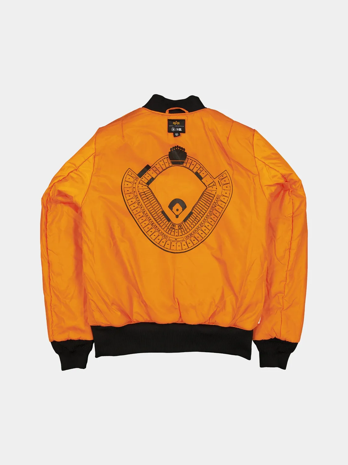 Alpha Industries MA-1 Chicago White Sox geaca bomber negru camuflaj