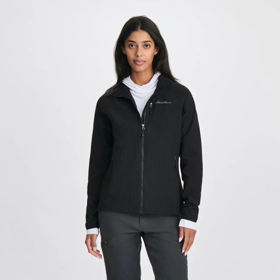 Eddie Bauer Sandstone Backbone Grid geacă softshell vapur