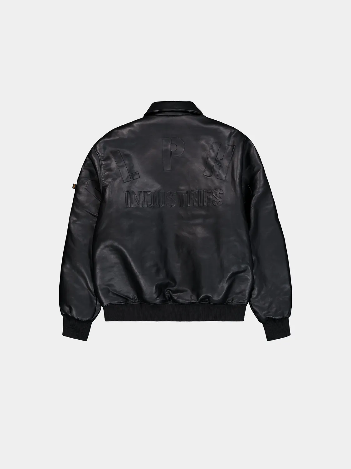 Alpha Industries PU College geaca neagra piele ecologica