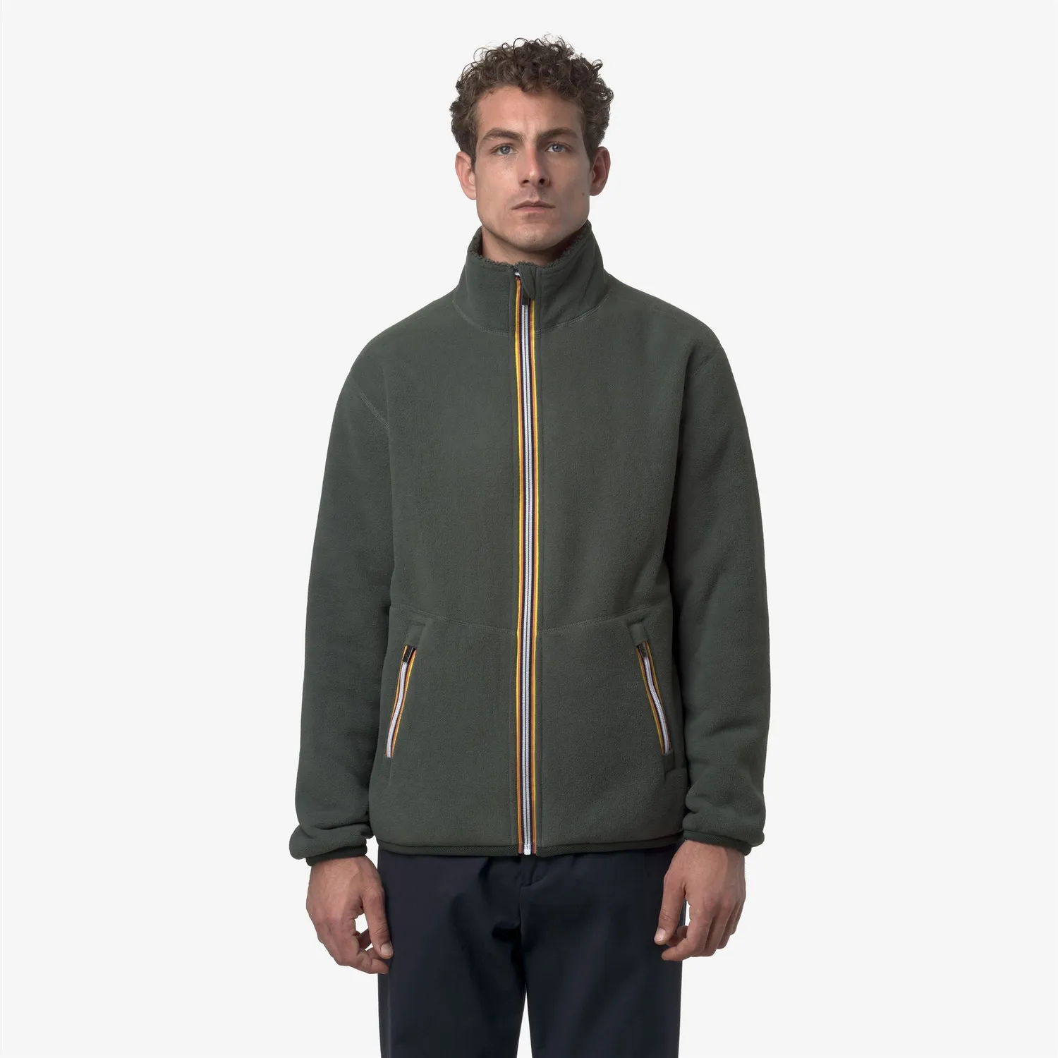 K-Way Pascal K3132PW geaca barbati verde reversibila fleece