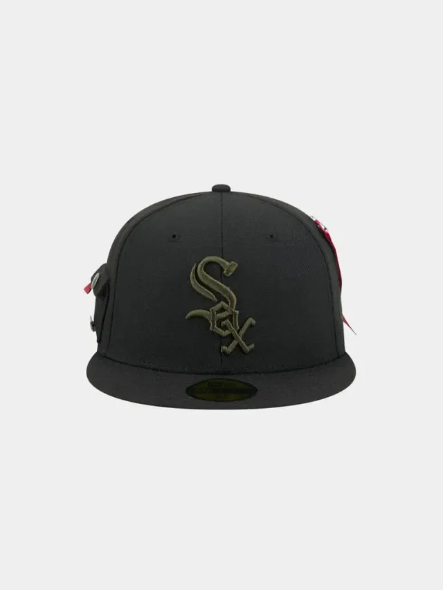 Alpha Industries 59Fifty Chicago White Sox sapca neagra fitted