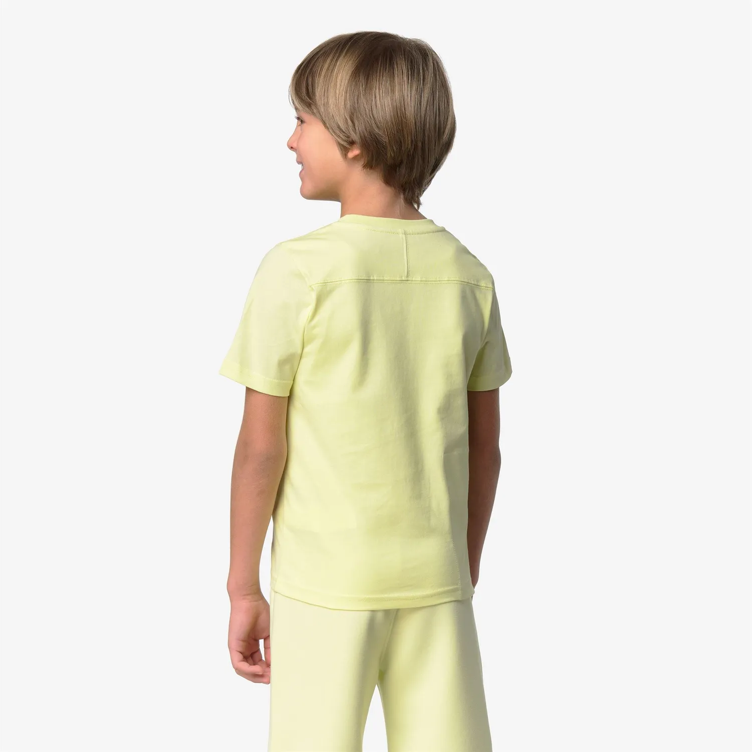K-Way Leonide tricou copii Yellow Lime bumbac pliabil