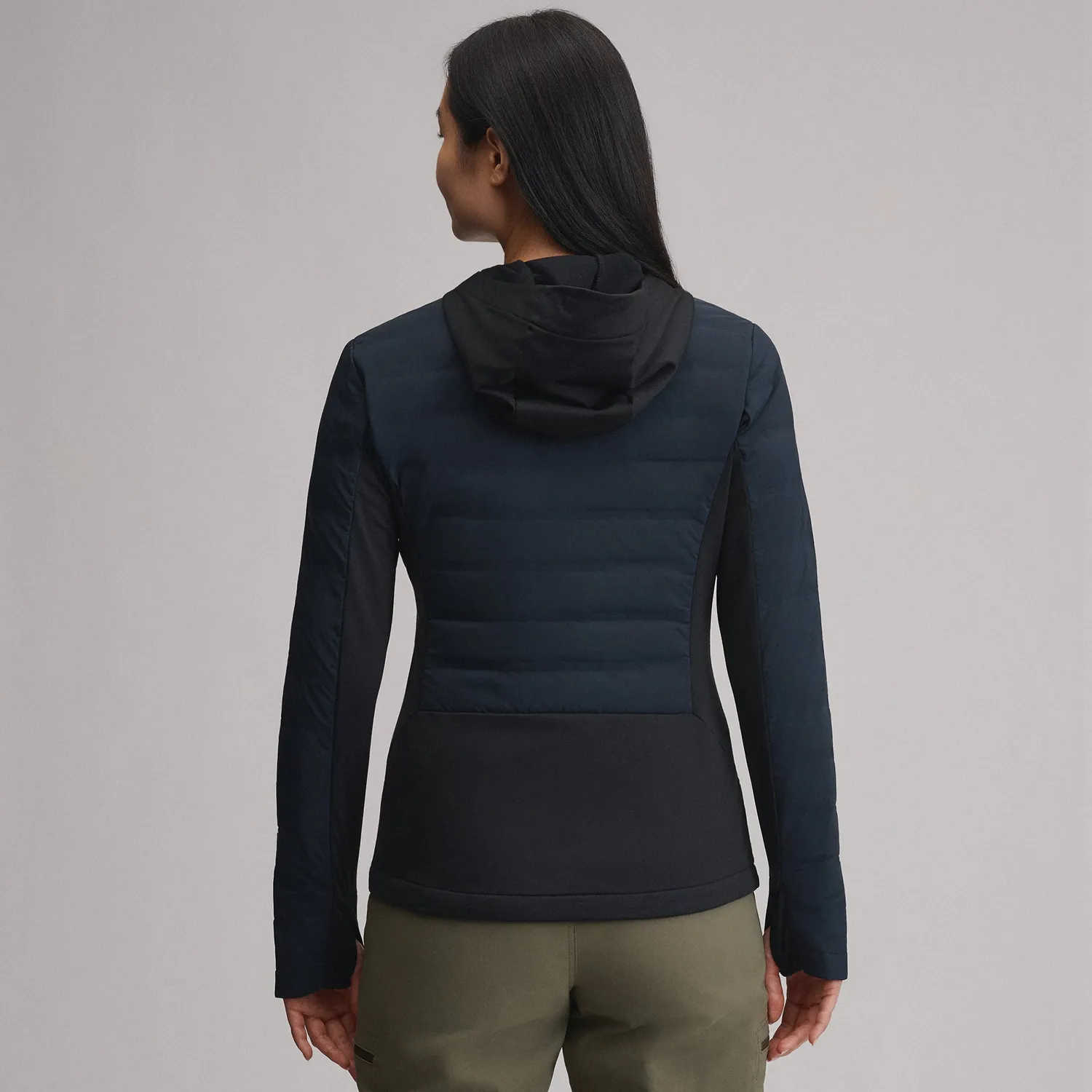 Eddie Bauer Motionloft Hybrid Down geaca dama negru calduroasa