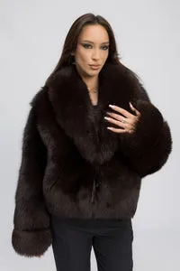 Mareus Vulpe Polara Dark Cocoa 466 haina blana maro 50 cm