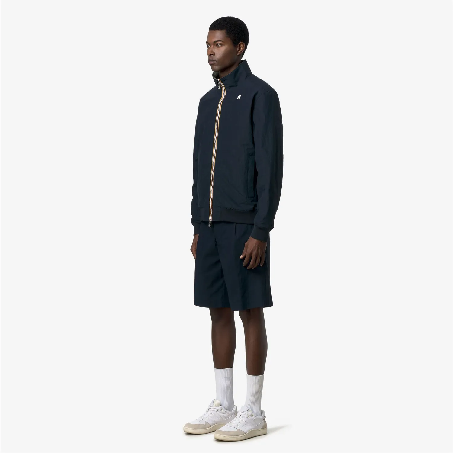 K-Way Arsene Cotton Double geacă bărbați albastru reversibilă