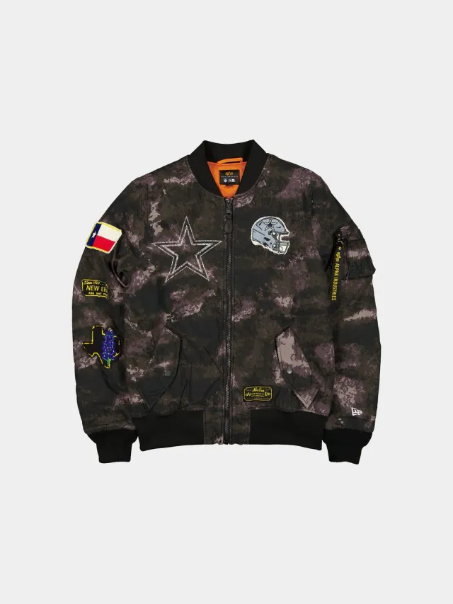 Alpha Industries MA-1 bomber negru camuflaj reversibil