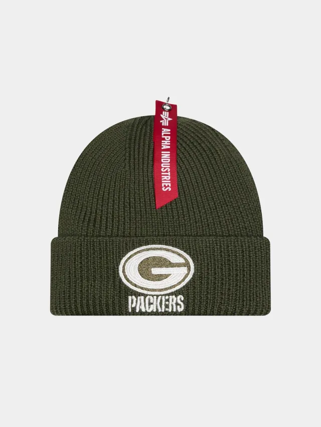 Alpha Industries New Era caciula verde lana