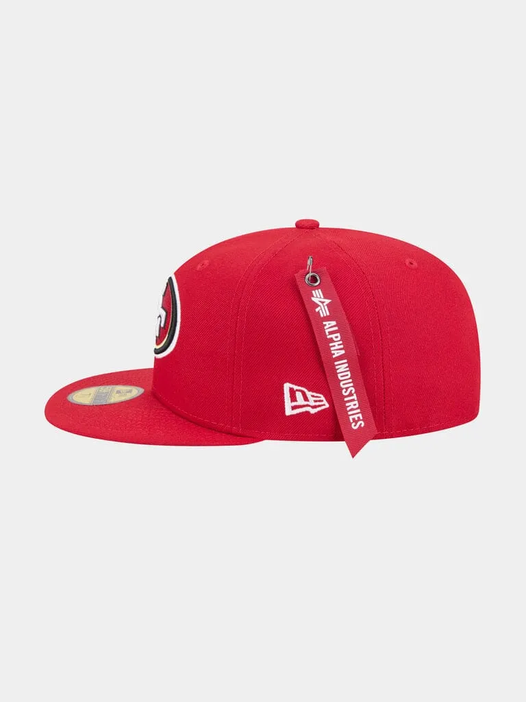 Alpha Industries 59Fifty 49ers sapca visiniu fitted