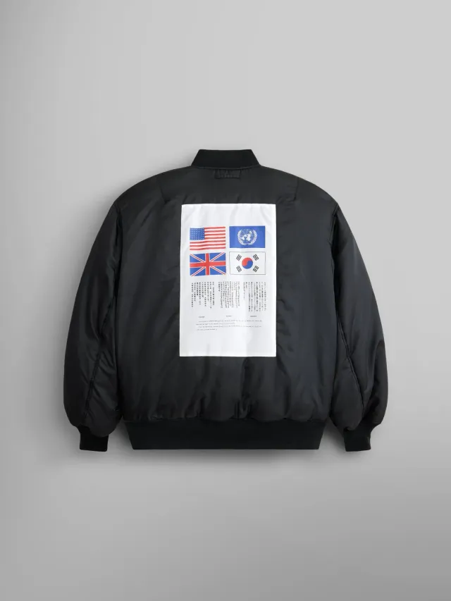Alpha Industries MA-1 Bloodchit geaca bomber neagra reversibila