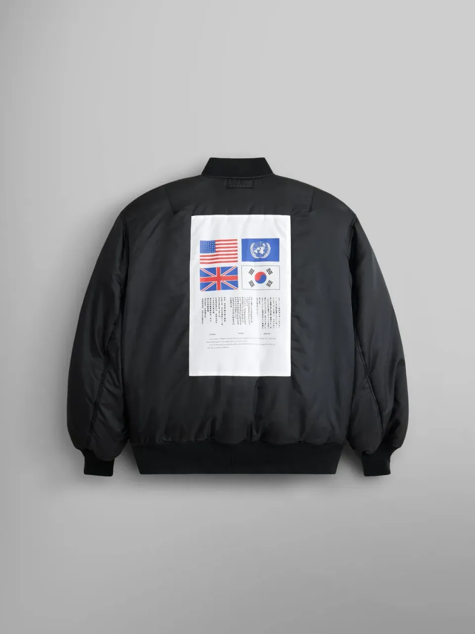Alpha Industries MA-1 Bloodchit geaca bomber neagra reversibila