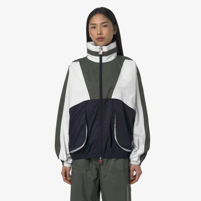 K-Way 7002 Full Zip geaca unisex Blue White Green