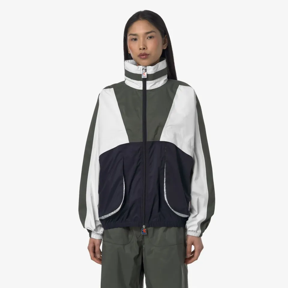 K-Way 7002 Full Zip geaca unisex Blue White Green