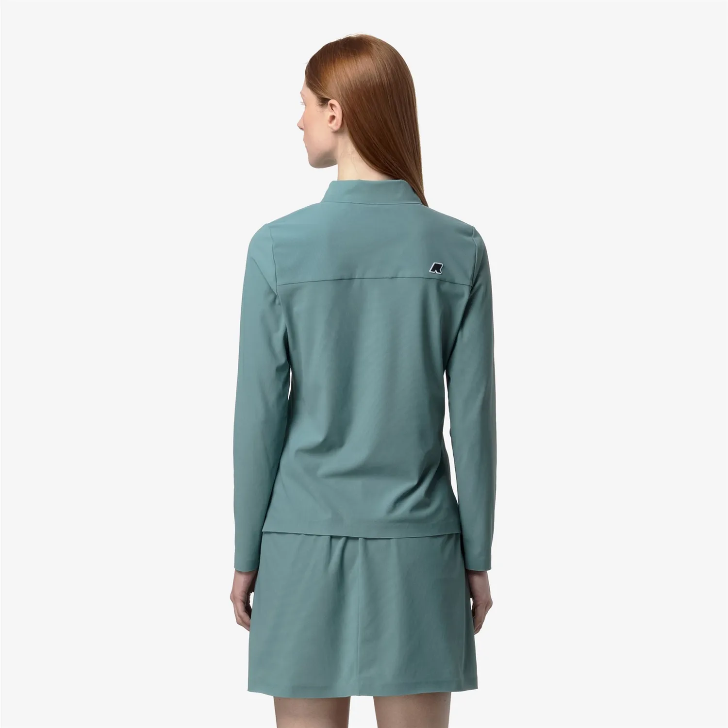 K-Way Flier Golf polo damă verde mânecă lungă