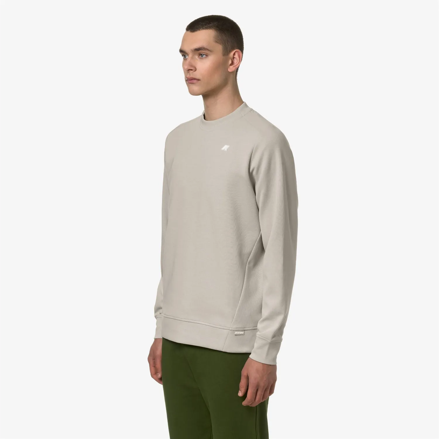 K-Way Medine Interlock bluza barbat bej bumbac
