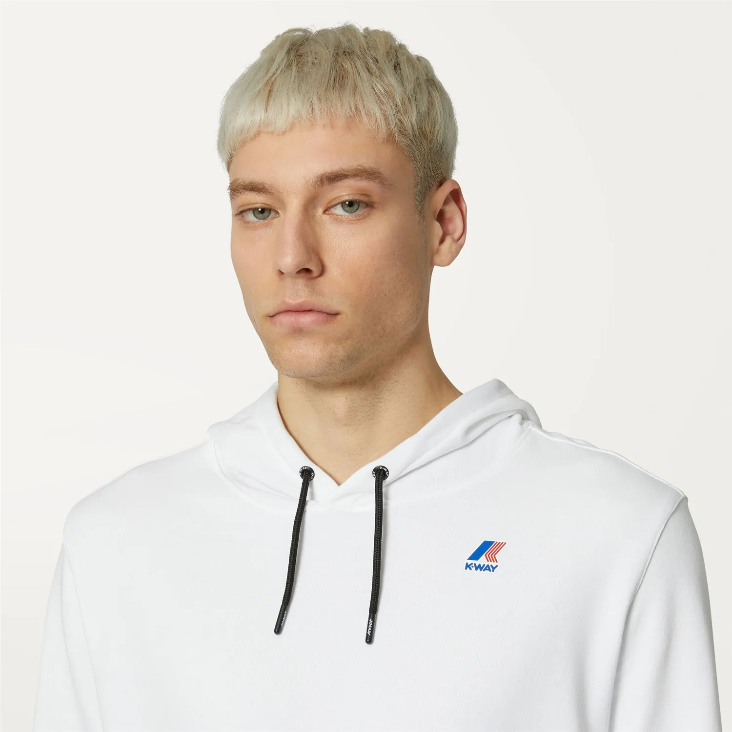 K-Way Arnette Poly Cotton hanorac unisex alb calduros