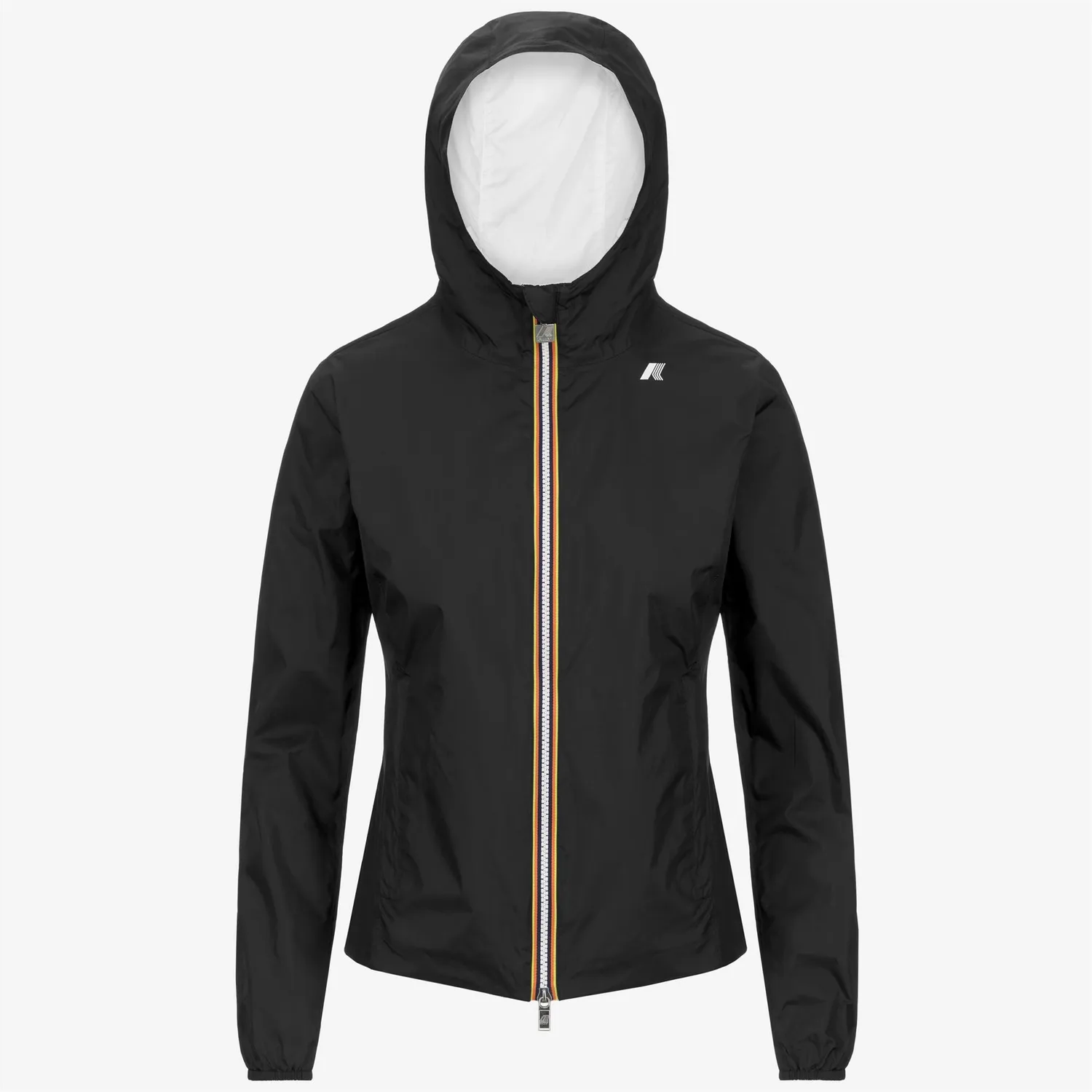 K-Way Lily Plus.2 Double geaca scurta negru-alb impermeabila