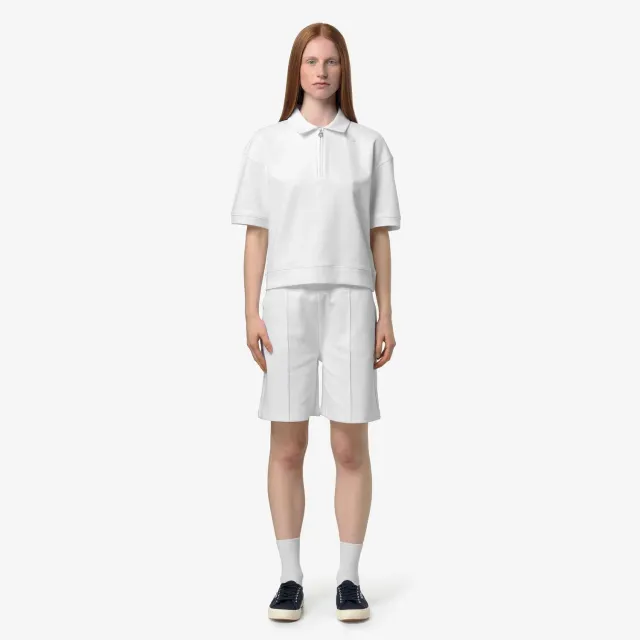 K-Way Lozany Interlock polo damă alb sport
