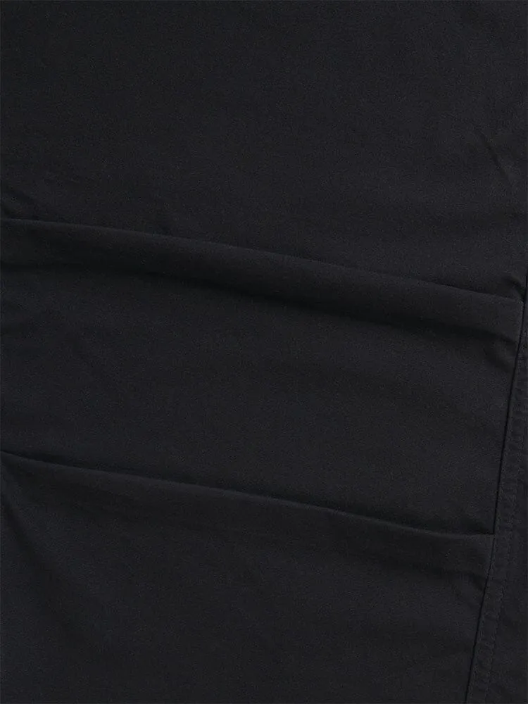 Alpha Industries Barrel Leg pantaloni negri talie înaltă