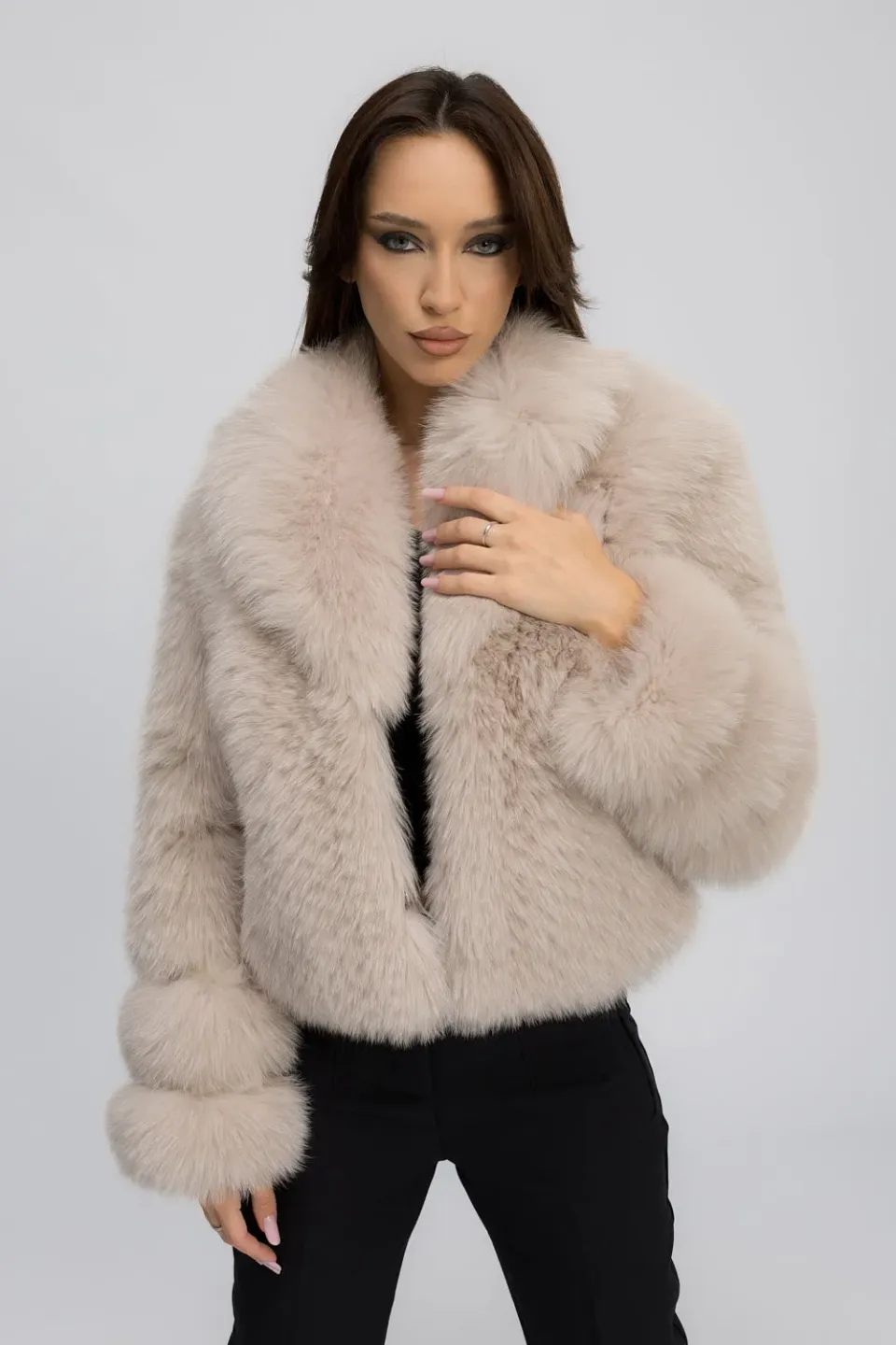 Mareus 471 haina vulpe polara Ivory Cloud 50 cm