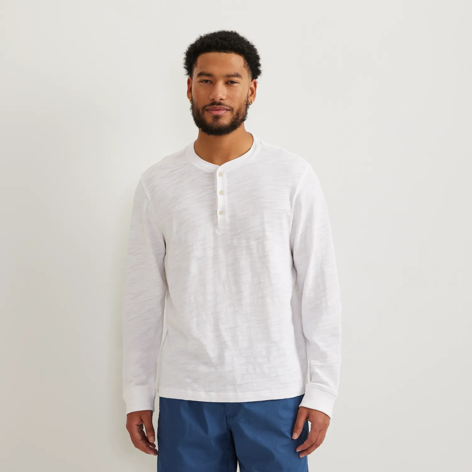 Eddie Bauer Henley Palm bumbac vintage