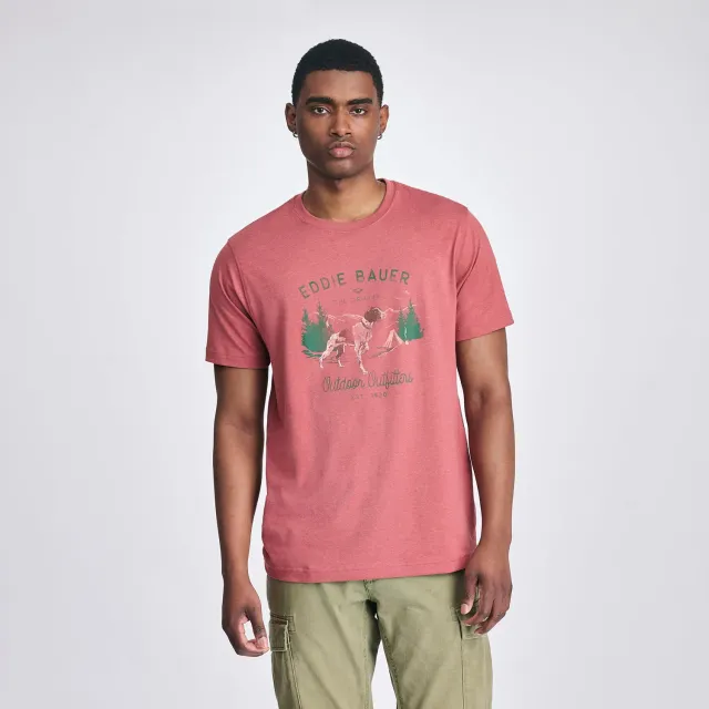 Eddie Bauer EB Camp Dog tricou barbati tangelo