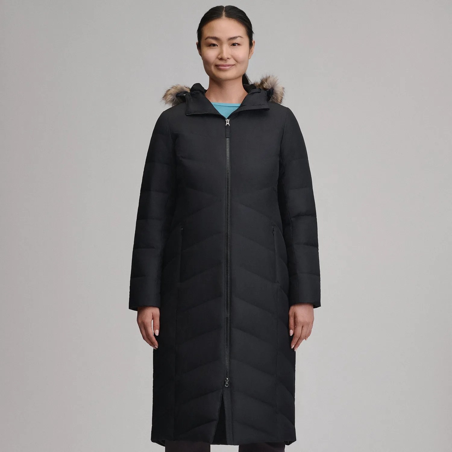 Eddie Bauer Classic Down palton puf damă negru