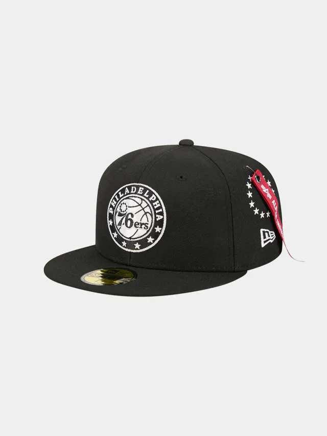 Alpha Industries 59FIFTY sapca negru broderie 76ers