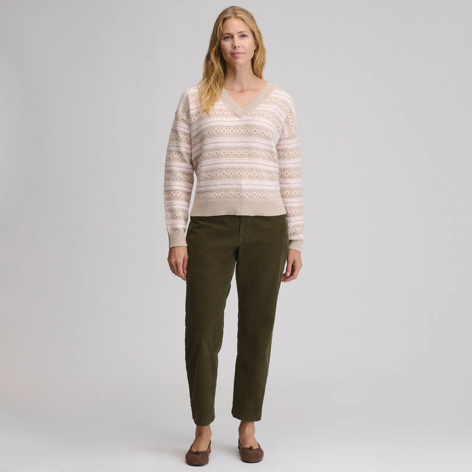 Eddie Bauer Signature pulover dama cu model Rattan