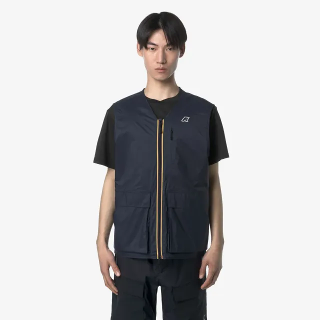K-Way Gorges vesta unisex albastru impermeabila